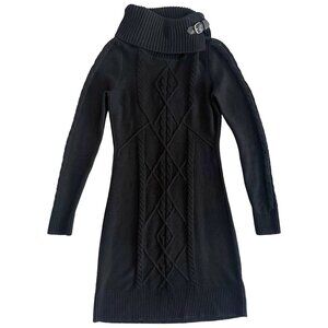 WHBM Buckle Turtleneck Sweater Dress XXS